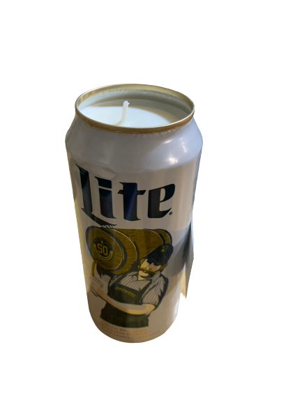 Miller Lite Tall Boy Candle